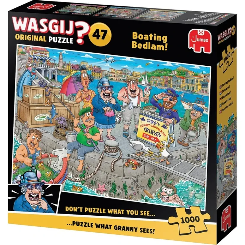 Puslespil Original 47 Boating Bedlam! 1000 brikker>Wasgij New