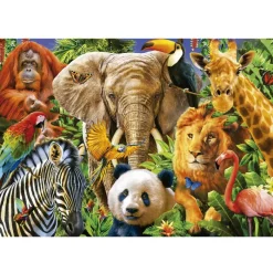 Puslespil Wild animal collage 500 brikker>Educa