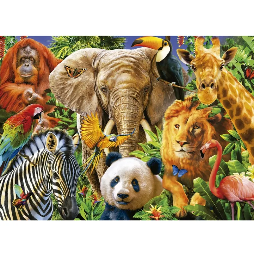 Puslespil Wild animal collage 500 brikker>Educa