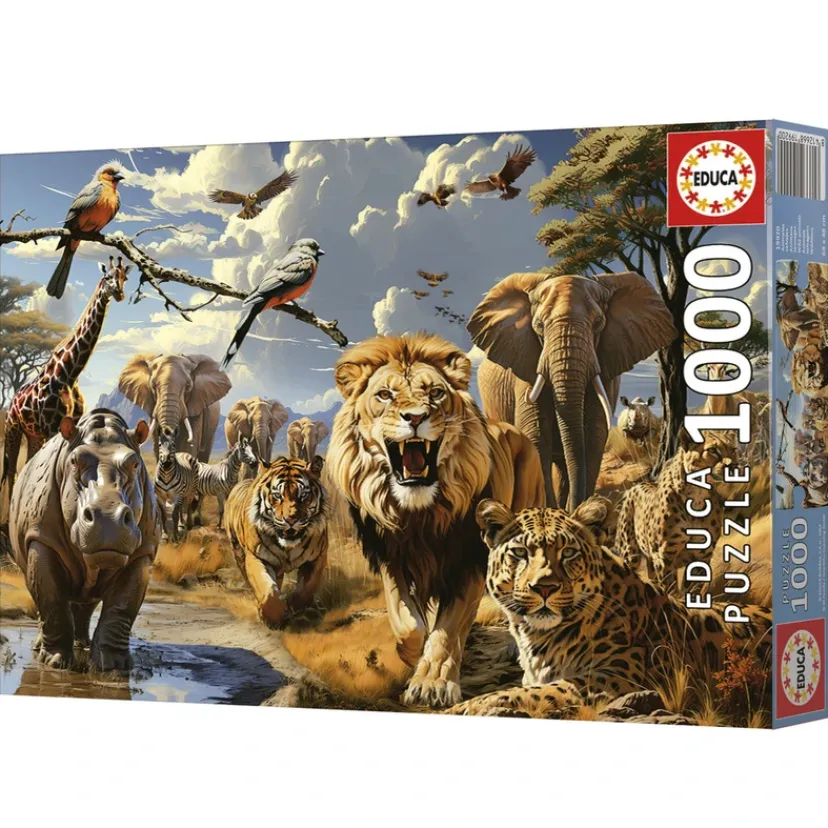 Puslespil wild animals 1000 brikker>Educa Sale