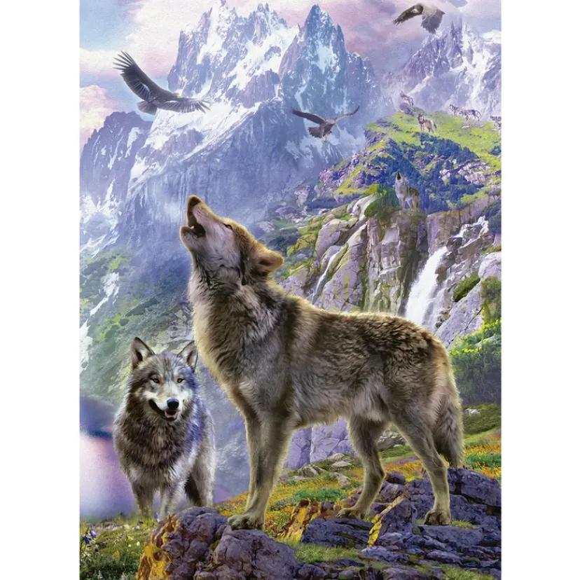 Puslespil Wolves in the rocks 500 brikker>Educa Outlet