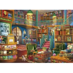 Puslespil wonderful bookshop 1000 brikker><noscript><img width=