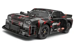 QuantumR Muscle Car Body - Black/red>Maverick RC Clearance