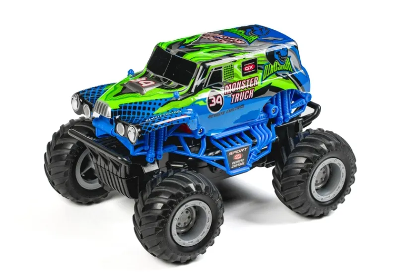 RC Monster Truck 1:20 2,4GHz, blå/grøn> Hot