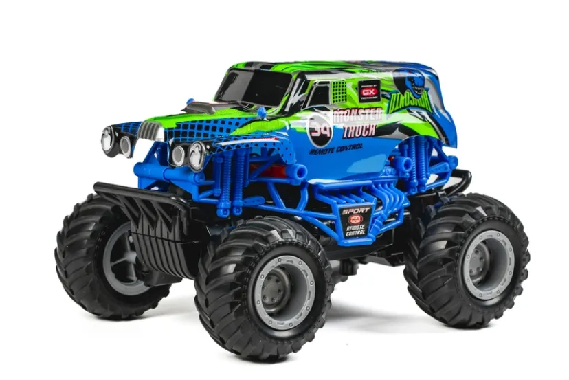 RC Monster Truck 1:20 2,4GHz, blå/grøn> Hot