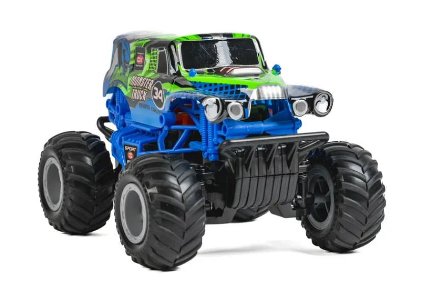 RC Monster Truck 1:20 2,4GHz, blå/grøn> Hot