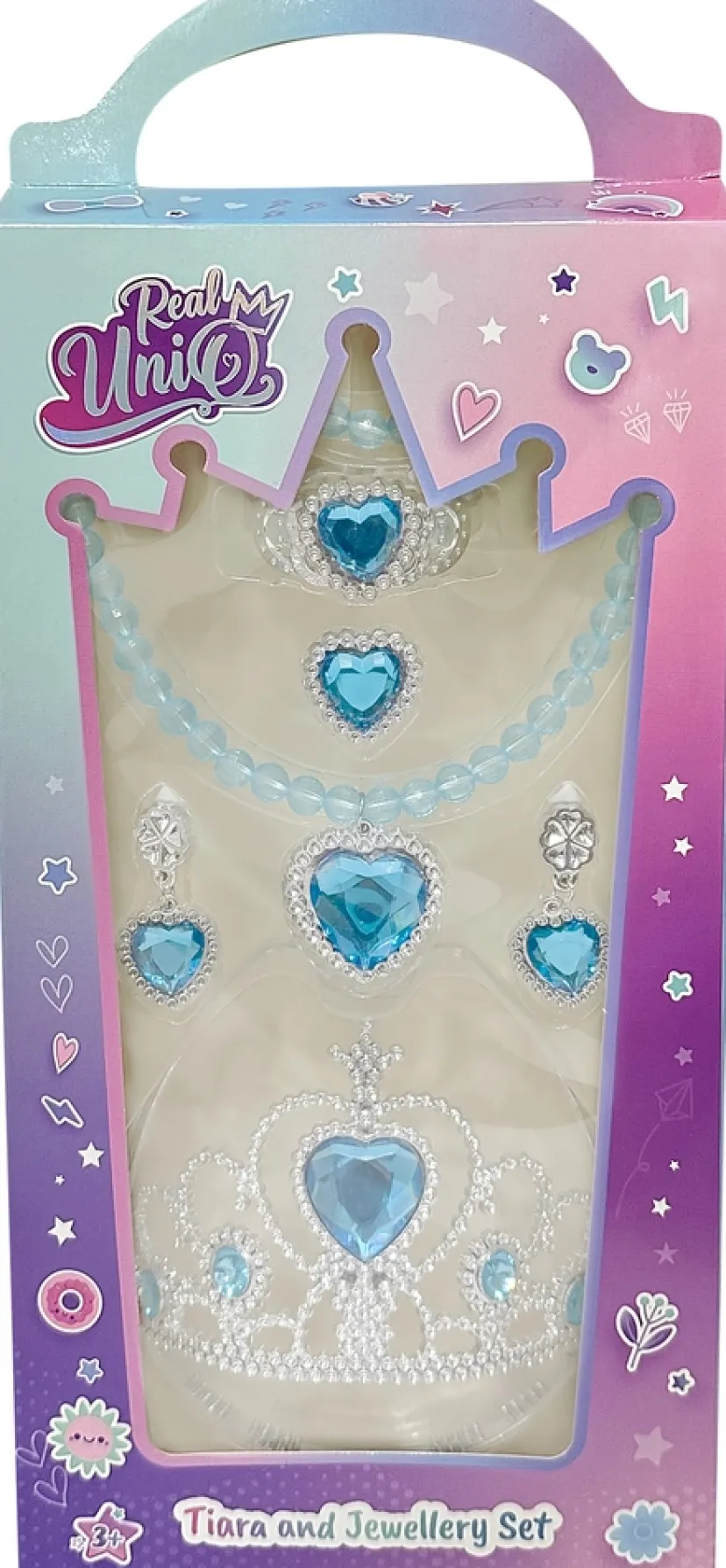 Real UniQ smykkesæt med tiara ass> Sale