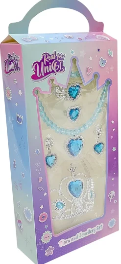 Real UniQ smykkesæt med tiara ass> Sale
