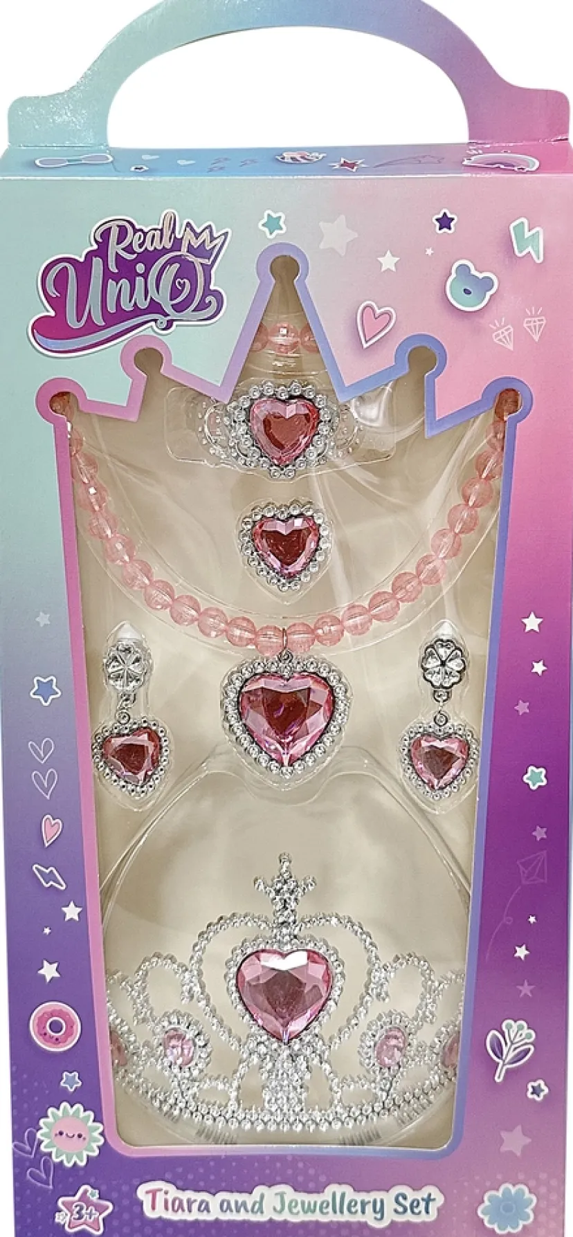 Real UniQ smykkesæt med tiara ass> Sale