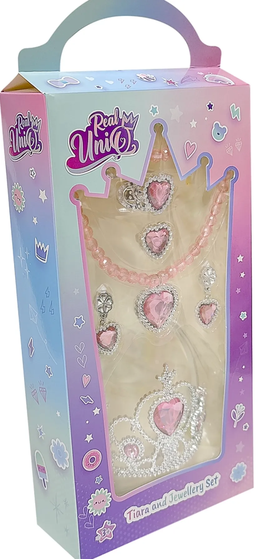 Real UniQ smykkesæt med tiara ass> Sale