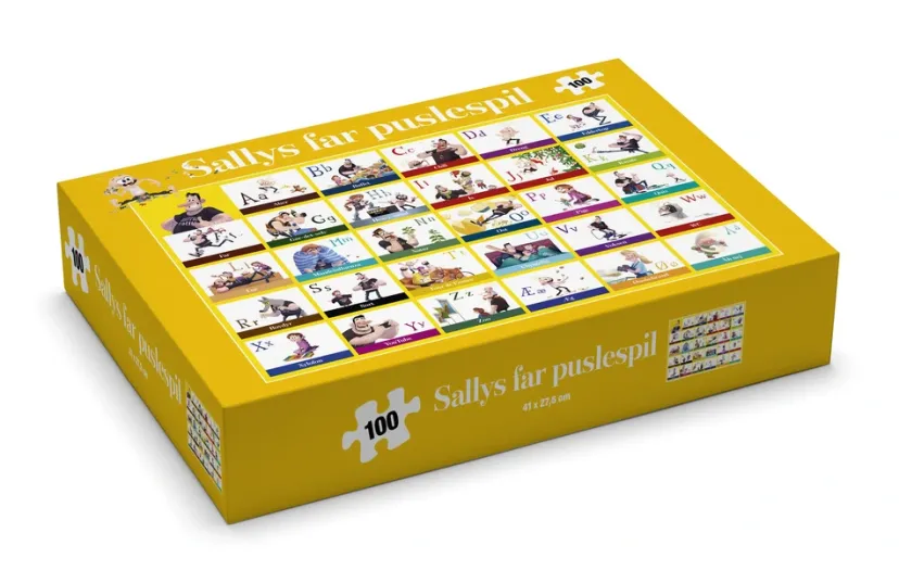 Sallys far - ABC-, 100 brikker>Puslespil Sale