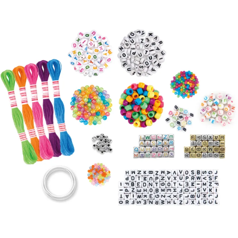 SHIMMER N SPARKLE ABC FASHION BEAD BRACELETS>