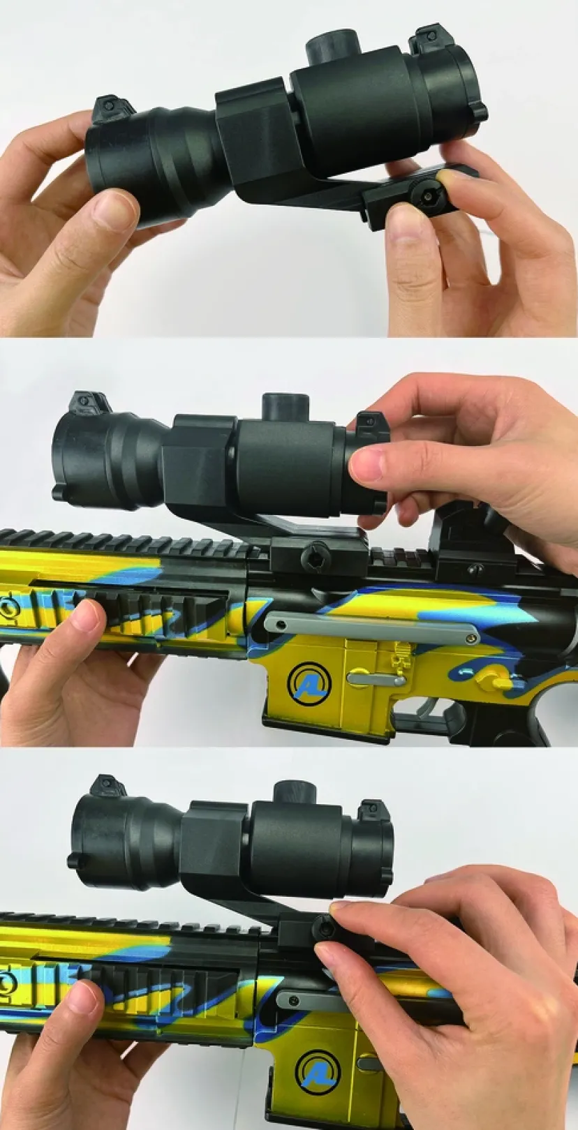 Sniper riffel med kikkert 74 cm> Best