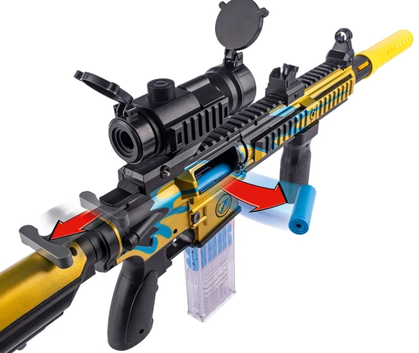 Sniper riffel med kikkert 74 cm> Best