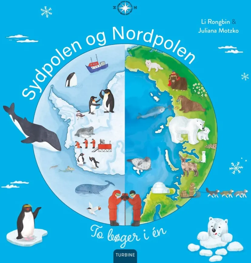 Sydpolen og Nordpolen> New