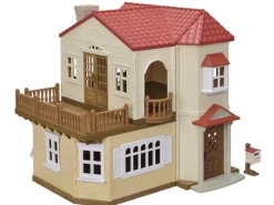 Byhus med Lys - med hemmeligt loftsrum>Sylvanian Families Sale