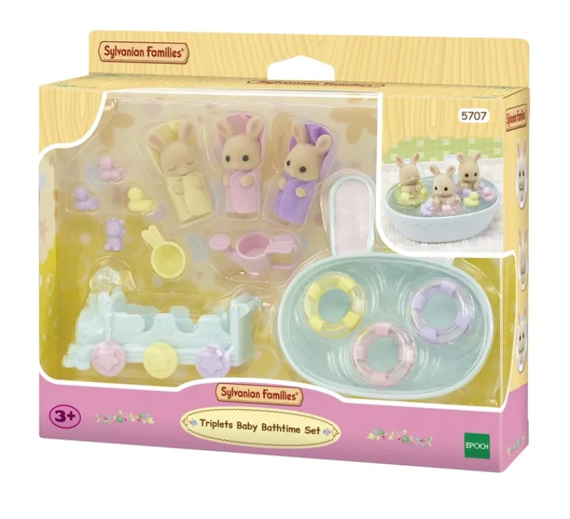 Trillingernes Badetid's sæt>Sylvanian Families Sale