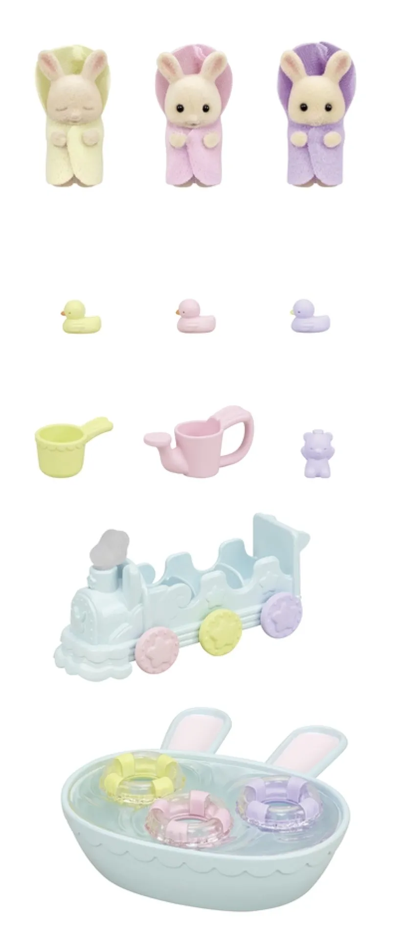 Trillingernes Badetid's sæt>Sylvanian Families Sale