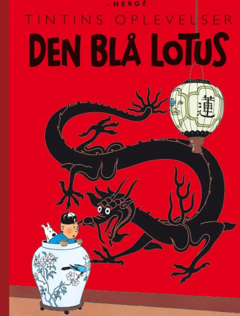 Tintin: Den Blå Lotus - retroudgave> Sale