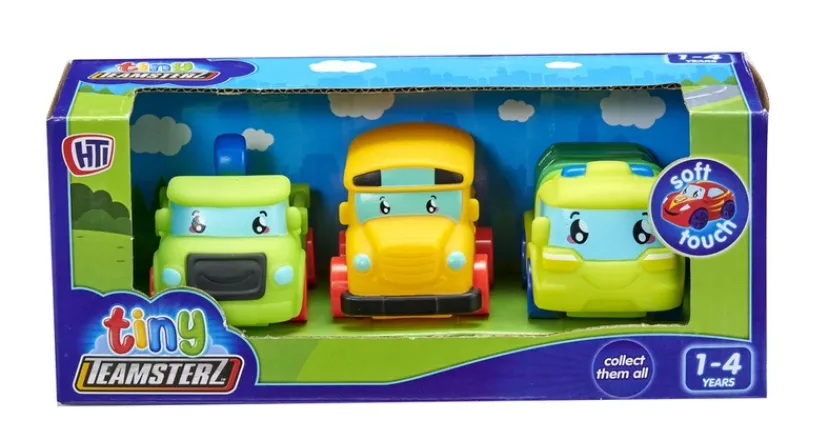Tiny Teamsterz biler, 3-pak ass>