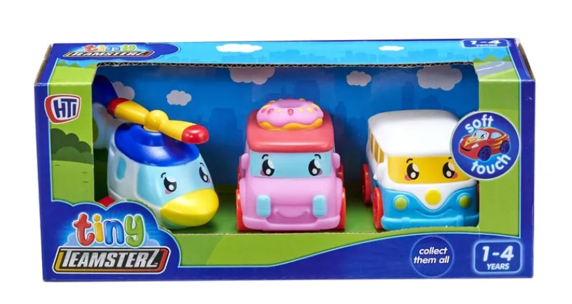 Tiny Teamsterz biler, 3-pak ass>