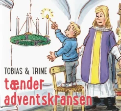 Tobias & Trine tænder adventskransen> Best