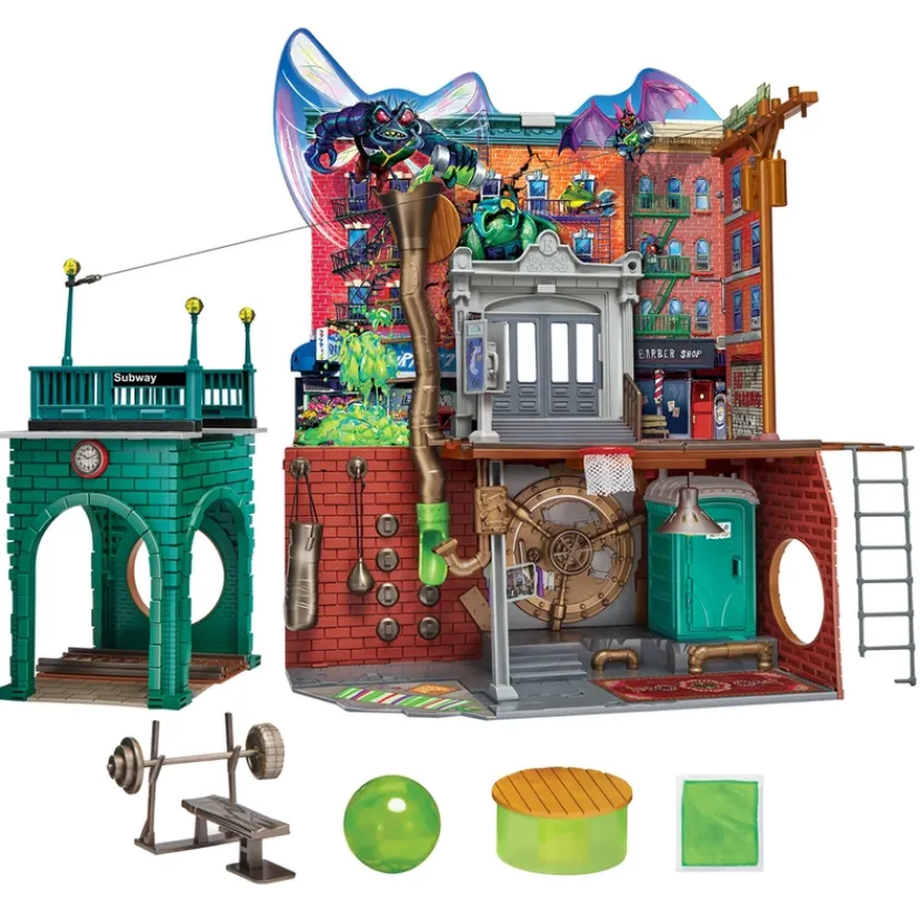 Mutant Mayhem Large Playset Sewer Lair Dlx>Turtles Sale