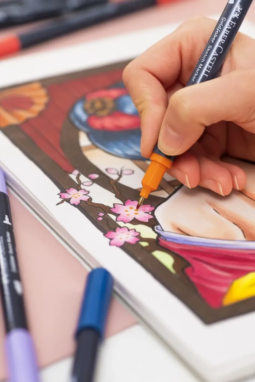 Tusser dobbelt Goldfaber Aqua dark orange 115>Faber-Castell