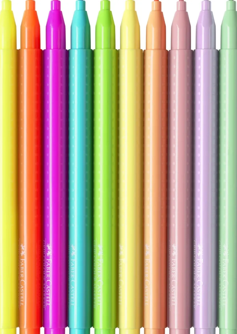 Tusser grip 10 stk 5 neon 5 pastel>Faber-Castell Discount