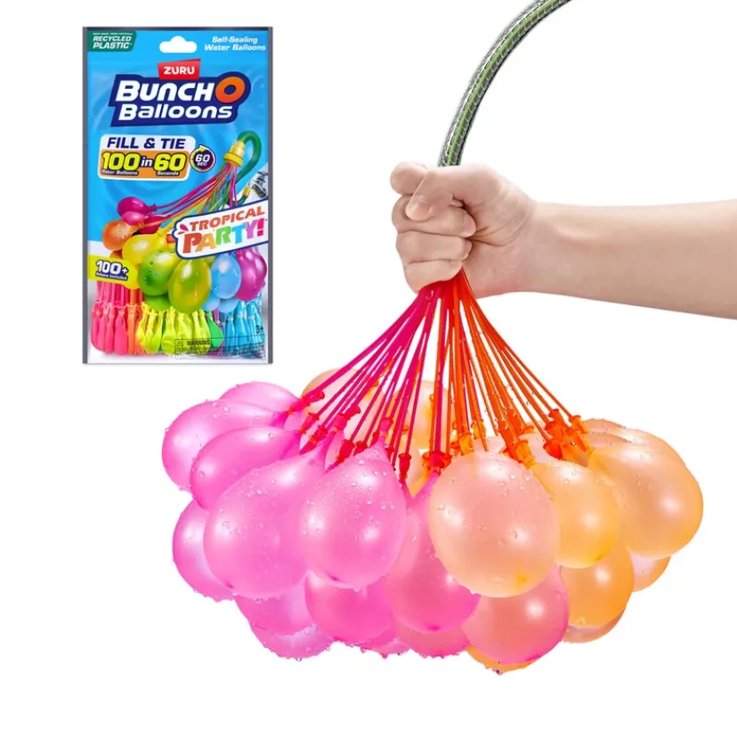 Vandballon Tropical Party 100 stk ass>