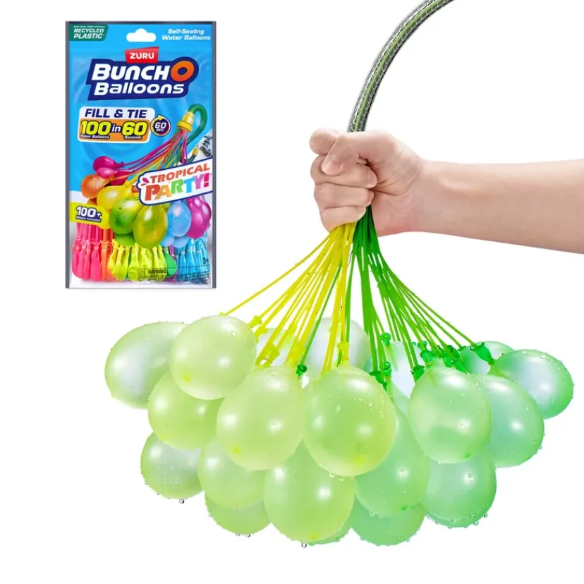Vandballon Tropical Party 100 stk ass>