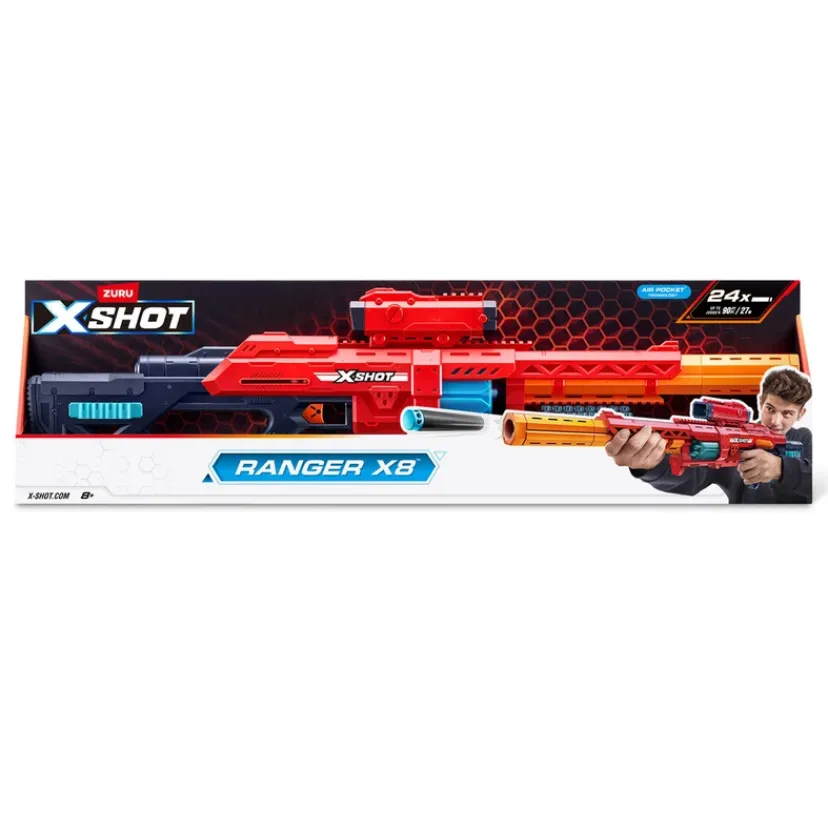 Xshot EXCEL RANGE X8 med 24 darts>X-shot Sale